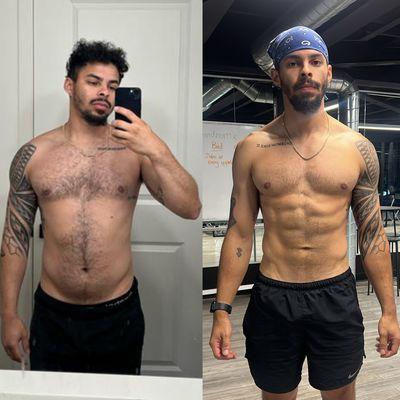 16 week transformation from Team Member Tyson