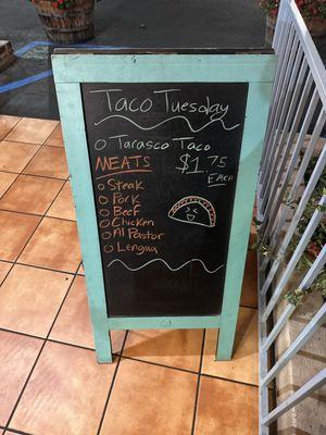 Taco Tuesday ad on a Friday night.