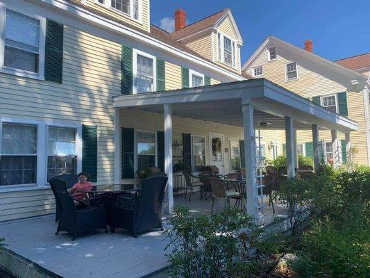 Great porch to relax with a cup of coffee