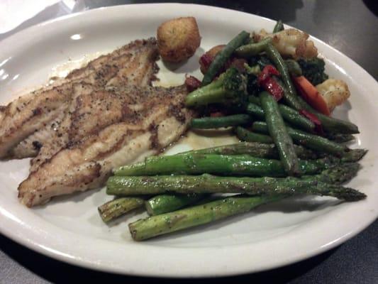 Grilled fish & veggies