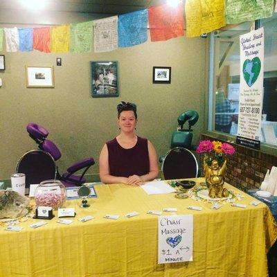 2019 Holistic Psychic Expo w/Sarah Tobey LMT! This was right after Sarah received notice that she is an LMT. We are so grateful for her!