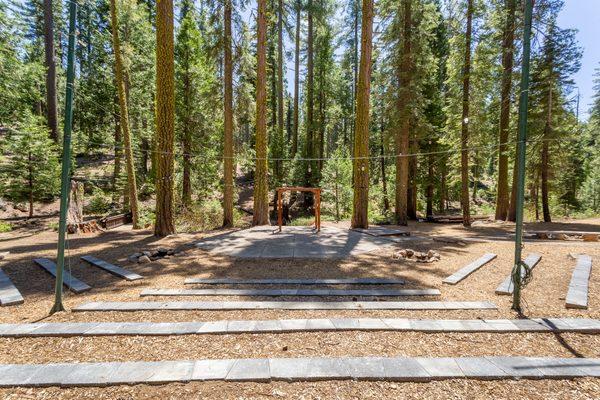 Our amphitheater perfect for your wedding in the woods