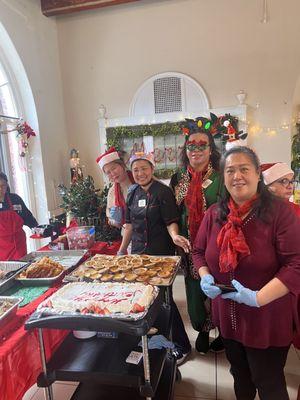 The amazing Portola Gardens Staff! They created a beautiful holiday luncheon with Delicious, healthy food!