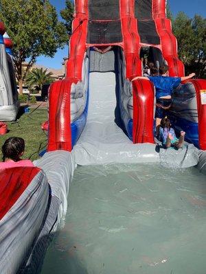 Water slide fun!