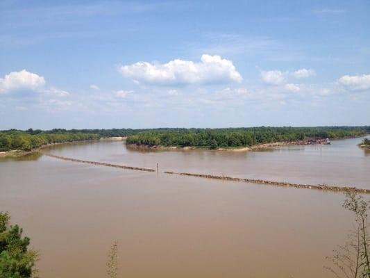 View of the Red River from the lookout.