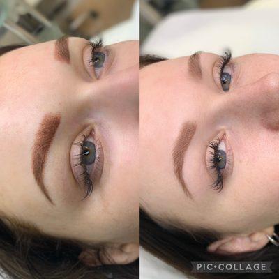 Powder brow fresh vs healed