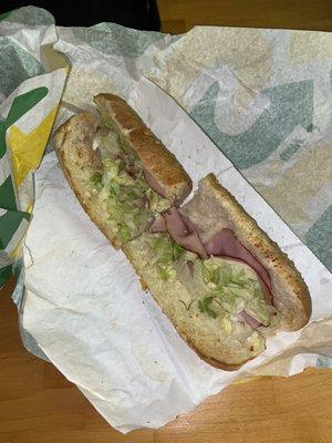 Subway Black Forest Ham MESS UP!!!!