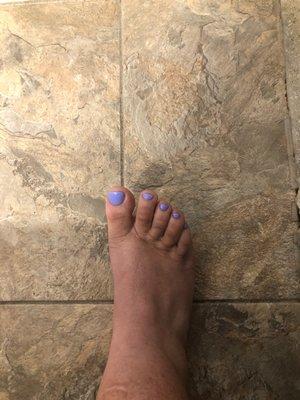 My pedicure from Hawaii Nails!