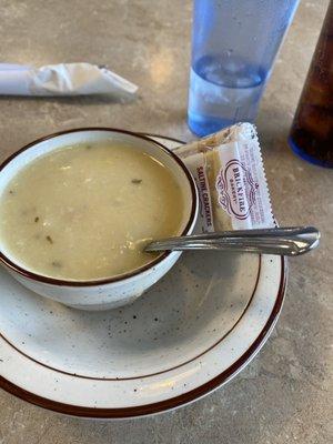 Creamy chicken and rice soup