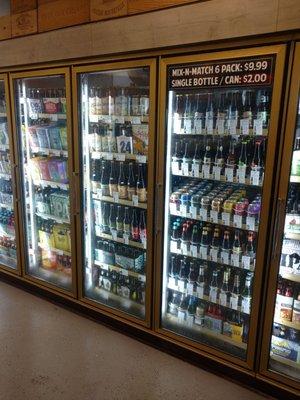 They have a full door of build your own Mix-N-Match 6pks for $9.99! I've never seen thos before. I wish every liquor store did this!