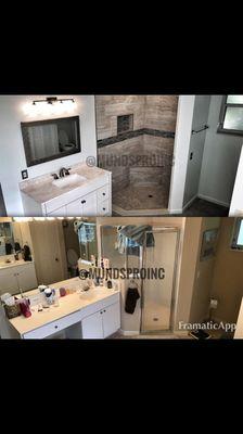 Master Bath remodel (before/after)