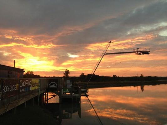 KC Watersports at sunset