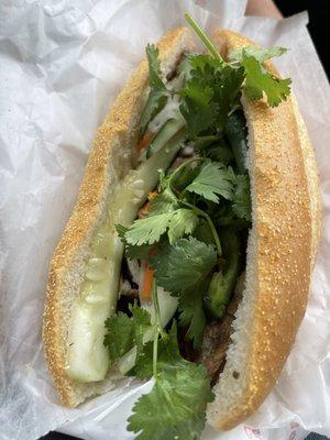 Grilled pork Bahn mi