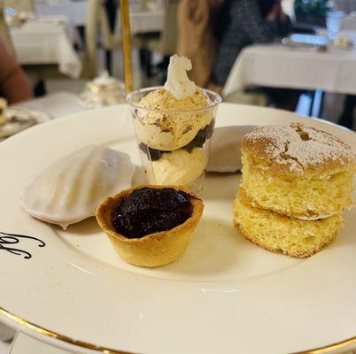 Dessert assortment.