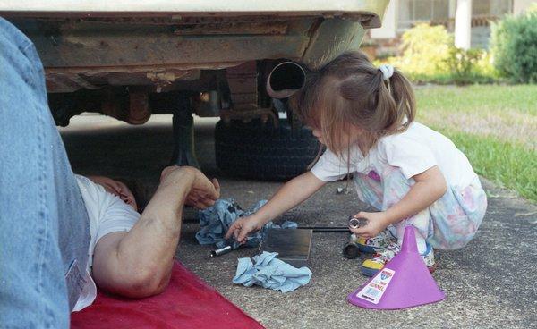 Teaching my daughter to be a great helper