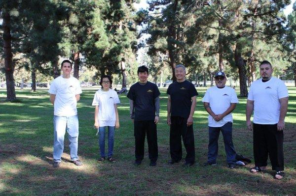 Eddie, Yi, Sifu Philip, Coach Eric, Nish, & Jayr at the testing & instructional workshop on Oct 2, 2021