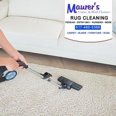 Rug cleaning Lansing, MI by Maurer's Carpet & Blind Cleaners. Call us for rug cleaning: 517-485-5368