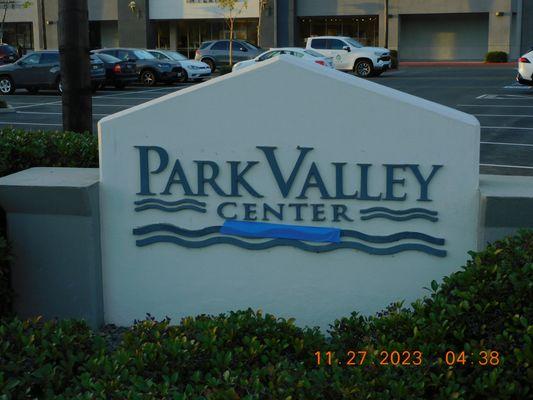 Park Valley C Center that is right over from the Mission Valley shopping mall.