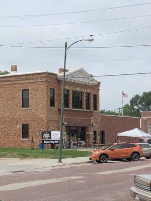 View from the street. Check in the Nebraska passport