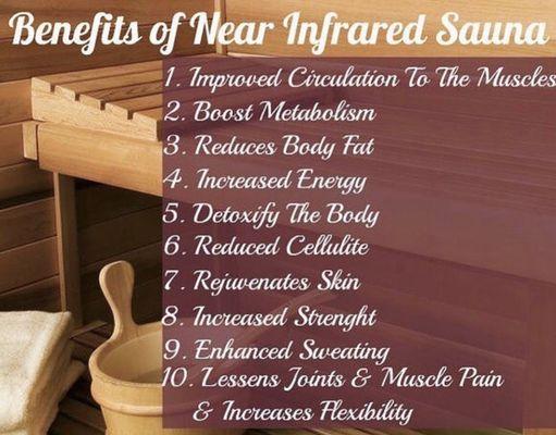 Ask about our infrared sauna and LED light therapy