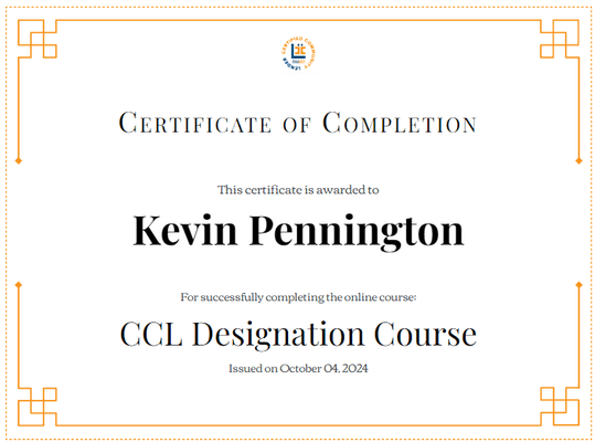 I am a Certified Community Lender! :-)