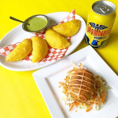 Brighten up your gloomy day with these golden empanadas and papa rellena.