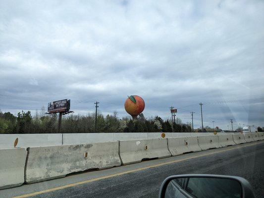 View from I-85 both just before exit 92.