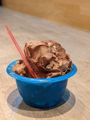 Chocolate hazelnut and rocky road