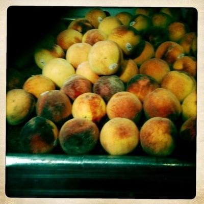 Peach harvest