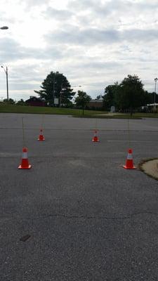 One of the  parking lot very good to practice parking in for your beginner driver.  Getting ready for the road test. For my son .