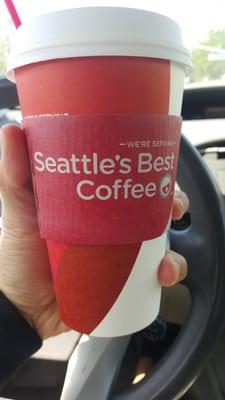 $1.59 small Seattle's Best coffee