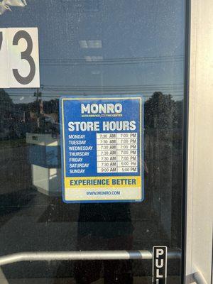 This photo taken while store was closed at about 6:15pm on Tuesday night. Sign on the door says it should be open.