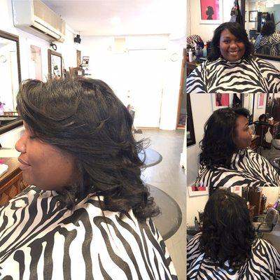 Natural blow out using STS Express Damage Recovery Anti Breakage Treatment