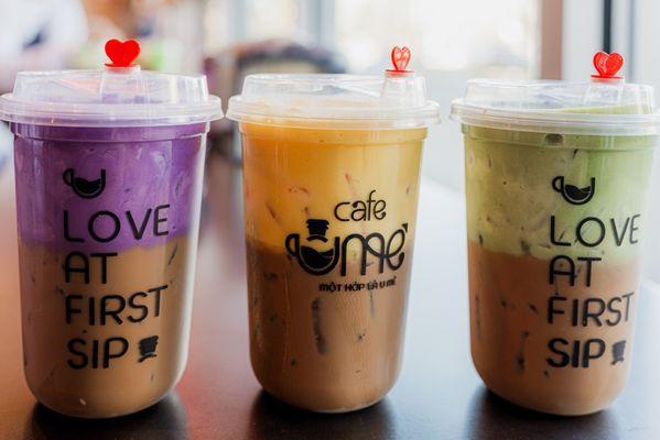 Ube-xceptional Coffee, Egg-cellent Coffee, Matcha-mazing Coffee