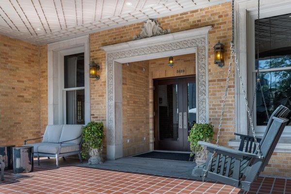 Front Porch Entrance to Bar No.3 at La Colombe d'Or