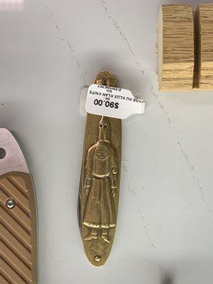 KKK Klu Klux Klan Knife. Disgusting item to sell.