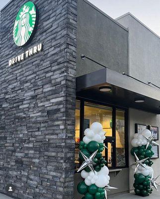 Exterior of the Starbucks