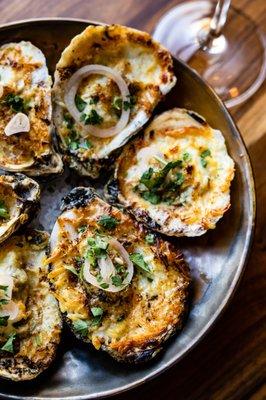 Char Grilled Gulf Oysters- 50% off during Happy Hour