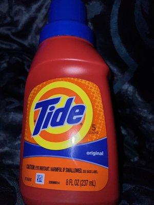 It's cool they sell original Tide in a travel size. Usually they only have simply clean & fresh.