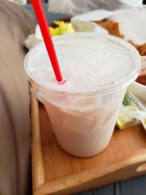 Large Horchata. A white cup of heaven and cinnamon. Mmmmm.... more please