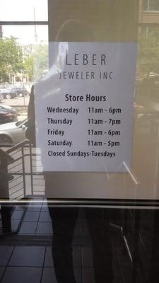 New hours