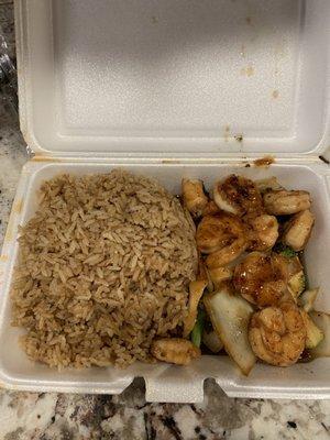 Jumbo shrimp hibachi