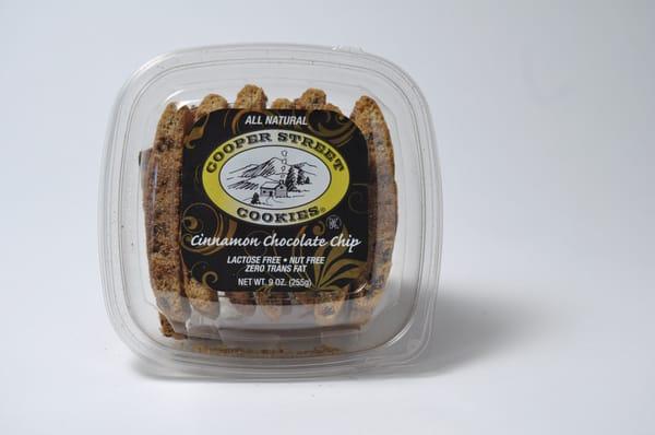 Cinnamon Chocolate Chip Flavor (Cooper Street Cookies) Nut Free, Lactose Free Cookies with Zero Trans Fat