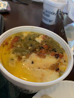 Queso fundido with Rajas is not for the health conscience type but damn it's good !