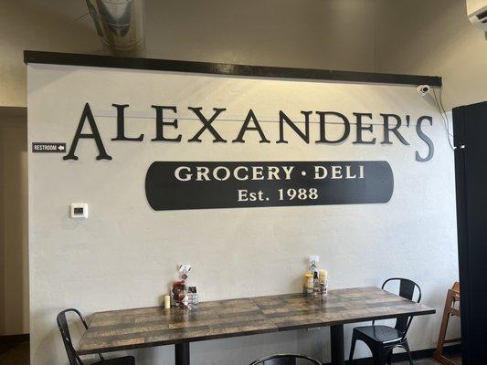 Alexander's.  Established 1988