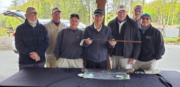 Roger Prevost came all the way down from Amherst, New Hampshire to join us  for a round at the Crump.  His Calamity Jane putter joined.