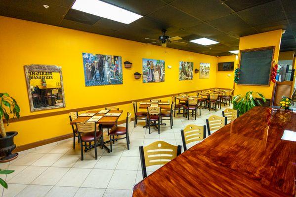 Interior of the restaurant