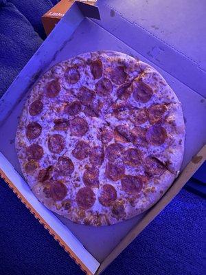 Pepperoni pizza