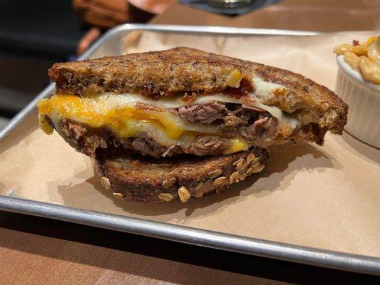 Brisket Grilled Cheese sandwich