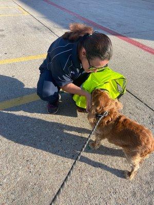 Lots of love pre-flight in Austin